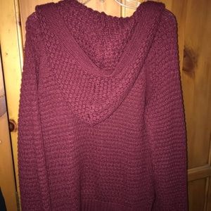 A knitted cardigan